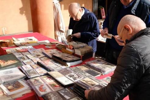 bologna antiques market postcards