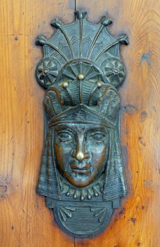  Egyptian influenced doorknocker.