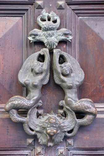 Mermain doorknocker Bologna